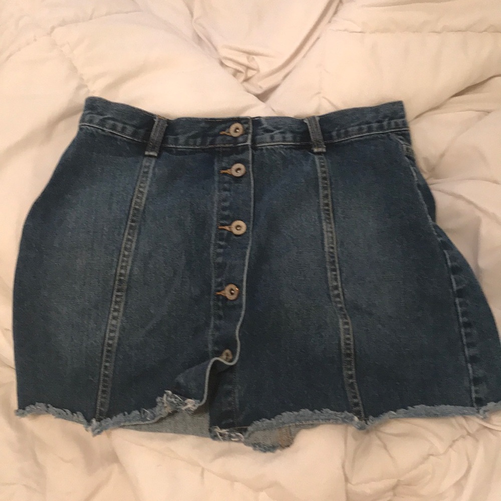 Forever 21 Button-up denim skirt